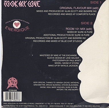 Bizarre Inc : Took My Love (7", Single)