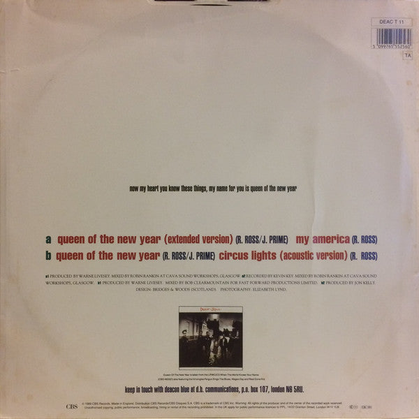 Deacon Blue : Queen Of The New Year (12", Single)