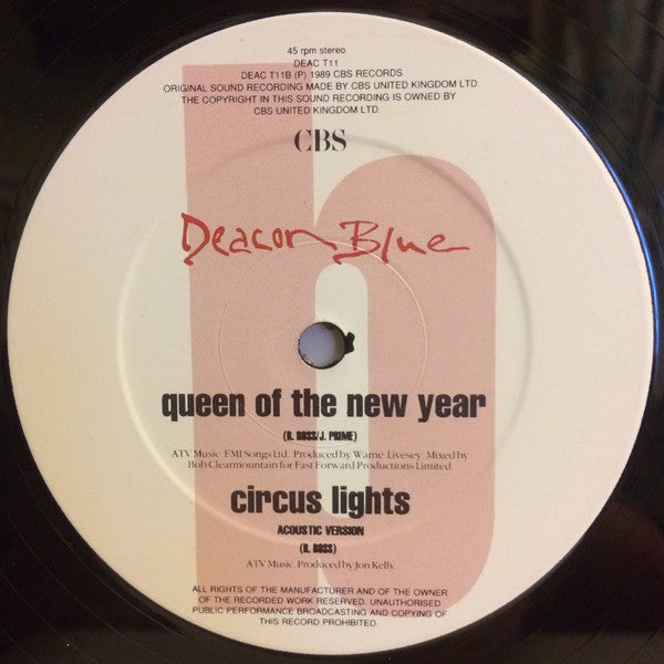 Deacon Blue : Queen Of The New Year (12", Single)