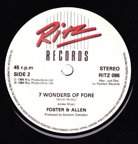 Foster & Allen : We Will Make Love (7")