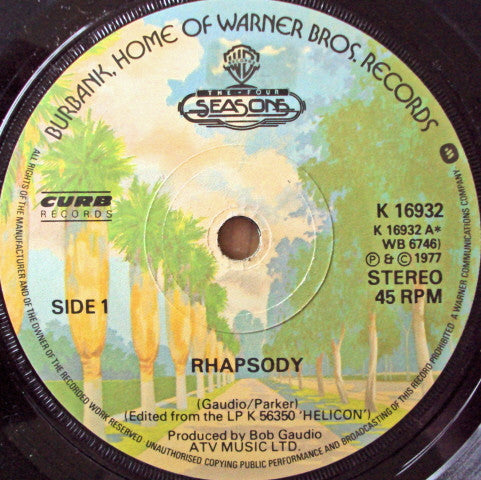 The Four Seasons : Rhapsody (7", Single)