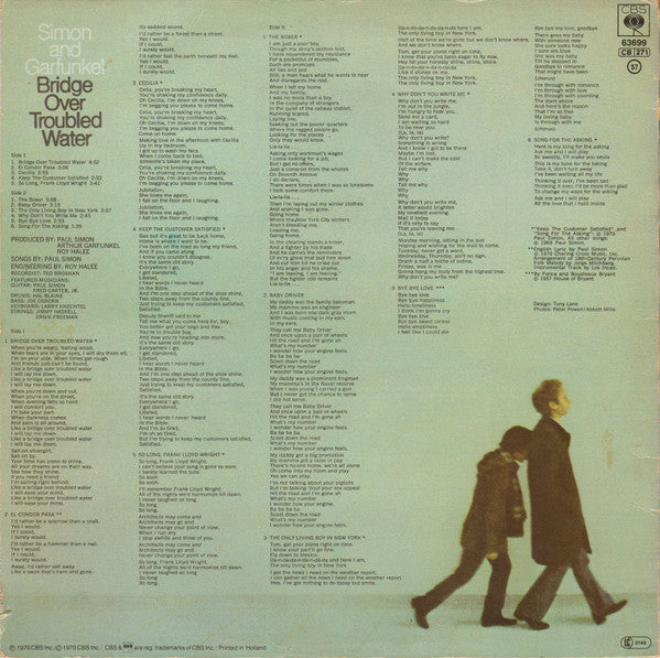 Simon & Garfunkel : Bridge Over Troubled Water (LP, Album, RE, Ast)
