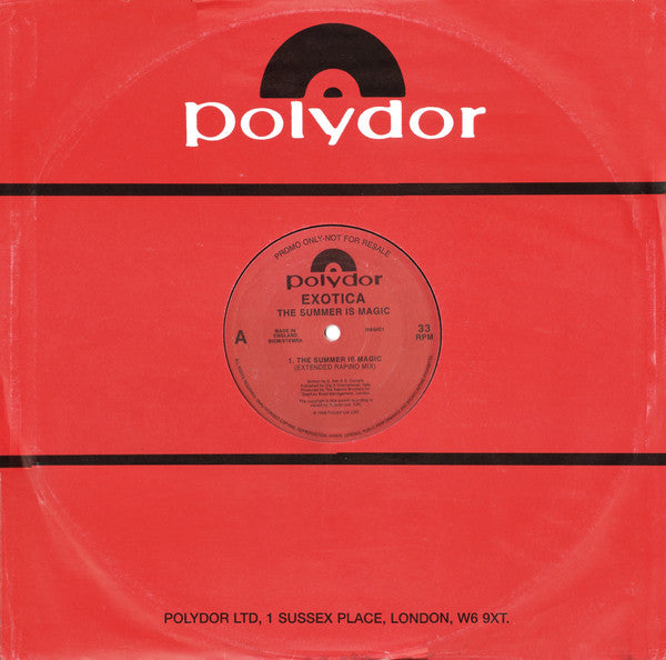 Exotica (3) : The Summer Is Magic (12", Promo)
