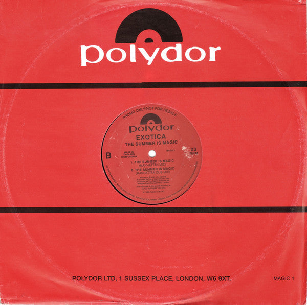 Exotica (3) : The Summer Is Magic (12", Promo)