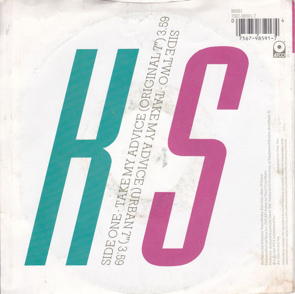 Kym Sims : Take My Advice (7", Single)