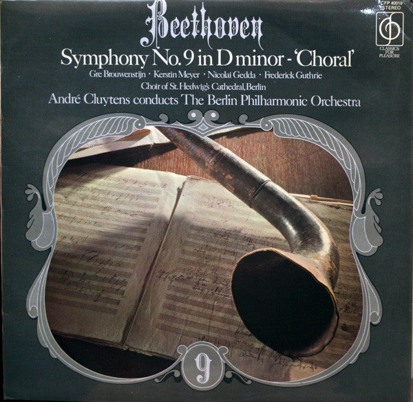 Ludwig van Beethoven - André Cluytens Conducts Berliner Philharmoniker : Symphony No. 9 In D Minor - "Choral" (LP)