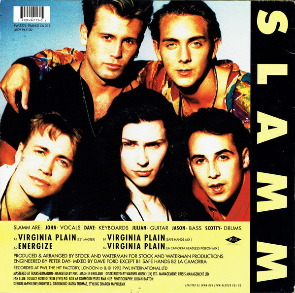 Slamm : Virginia Plain (12", Single)