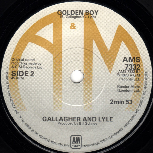 Gallagher & Lyle : Showdown (7")