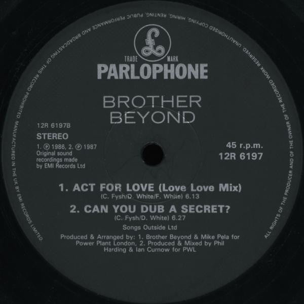 Brother Beyond : Can You Keep A Secret? (12", Single)