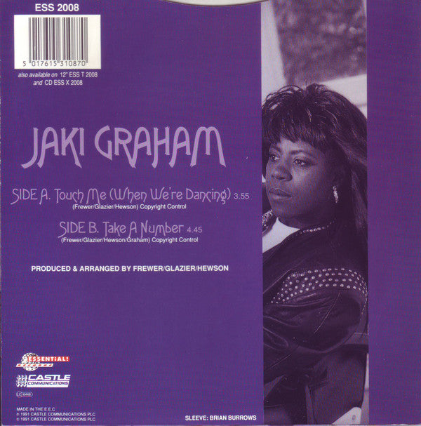 Jaki Graham : Touch Me (When We're Dancing) (7", Single)