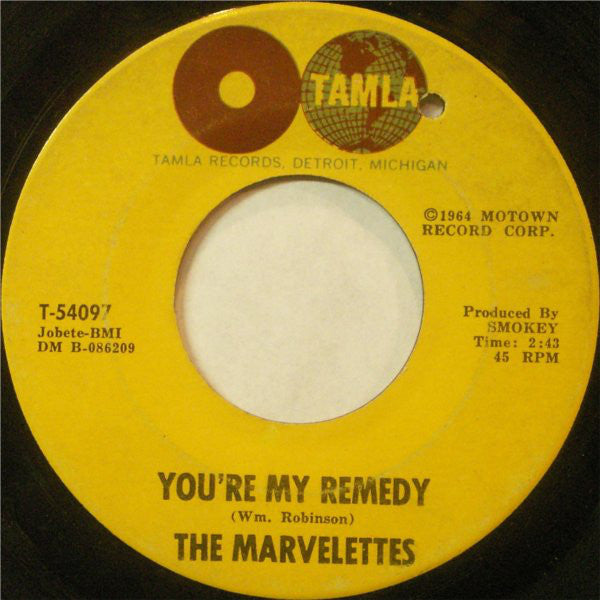 The Marvelettes : You're My Remedy (7", Single)