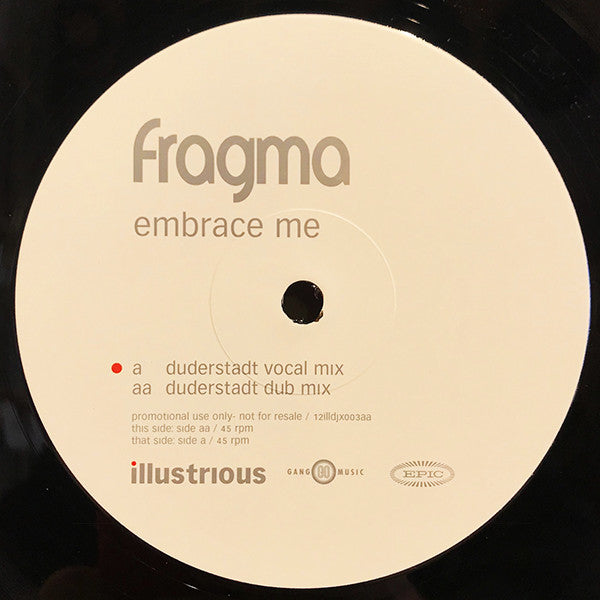 Fragma : Embrace Me (12", Promo)