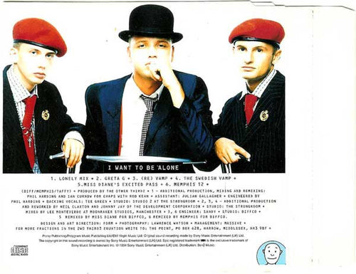 2wo Third3 : I Want To Be Alone (CD, Single)