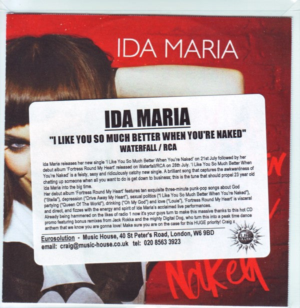 Ida Maria : I Like You So Much Better When You're Naked (CDr, Promo)