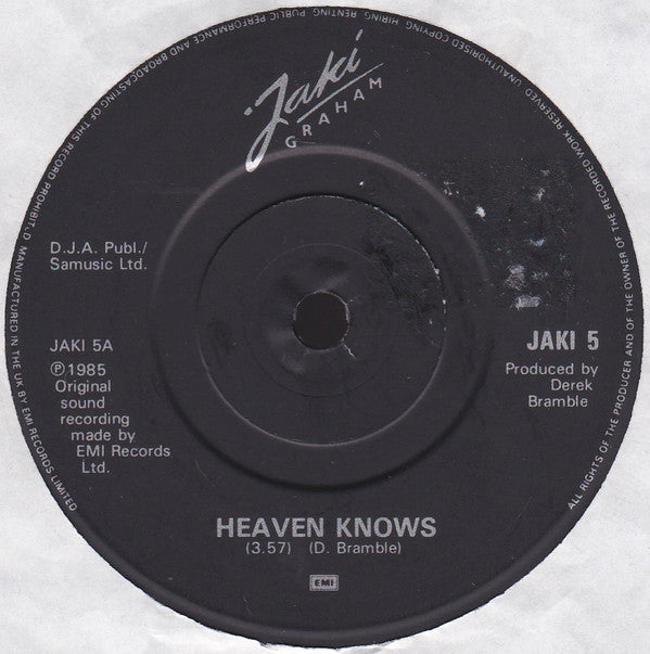 Jaki Graham : Heaven Knows (7", Single)