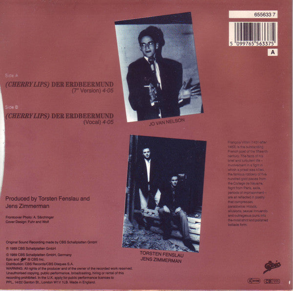 Culture Beat : (Cherry Lips) Der Erdbeermund (7", Single)