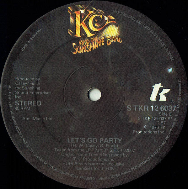 KC & The Sunshine Band : It's The Same Old Song (12", Single, Ltd)