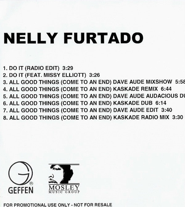 Nelly Furtado : Do It (CDr, Single, Promo)