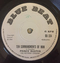 Prince Buster : Ten Commandments Of Man (7", Single, RE, Whi)