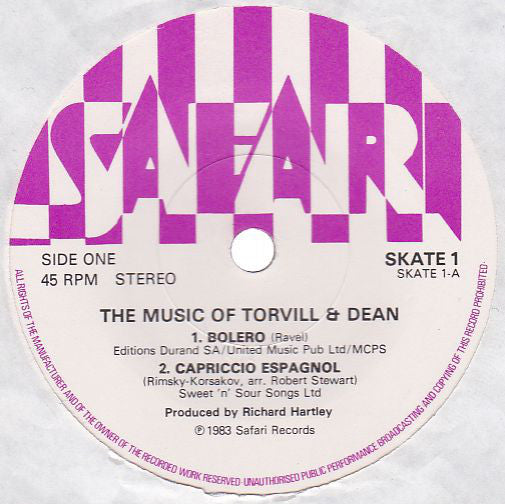 Richard Hartley / Michael Reed Orchestra : The Music Of Torvill & Dean (7", EP, Single)