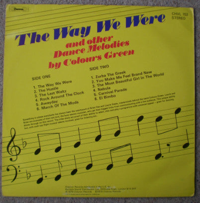 Colours Green : The Way We Were (LP, Album, RE)