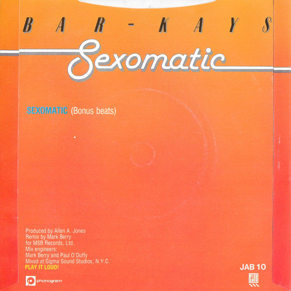 Bar-Kays : Sexomatic (7")