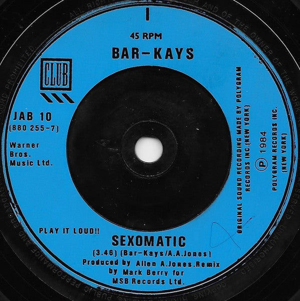 Bar-Kays : Sexomatic (7")
