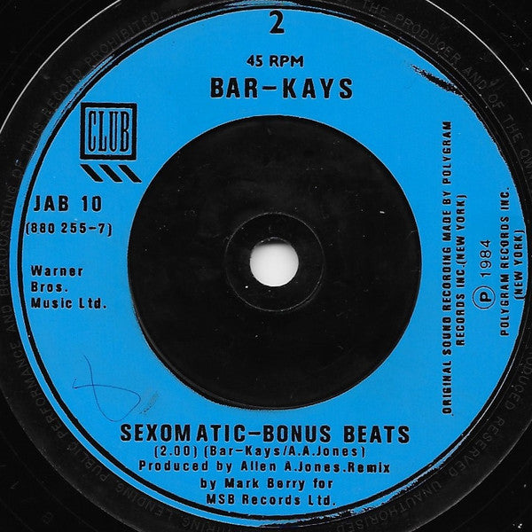 Bar-Kays : Sexomatic (7")