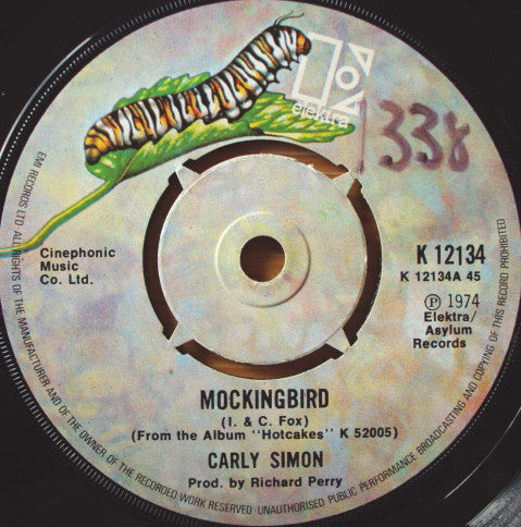 Carly Simon : Mockingbird (7", Single)