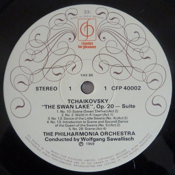 Pyotr Ilyich Tchaikovsky - Philharmonia Orchestra, Wolfgang Sawallisch : Swan Lake & Nutcracker Ballet Suites (LP, RE)