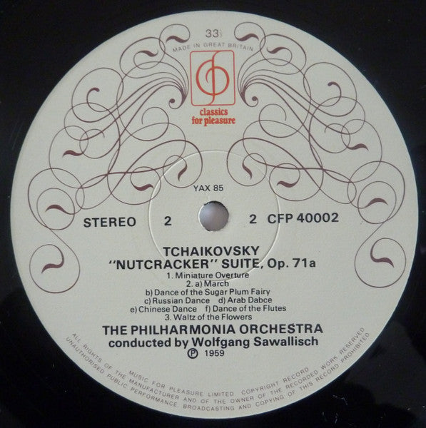 Pyotr Ilyich Tchaikovsky - Philharmonia Orchestra, Wolfgang Sawallisch : Swan Lake & Nutcracker Ballet Suites (LP, RE)