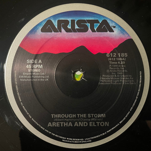 Aretha Franklin & Elton John : Through The Storm (12", EP)