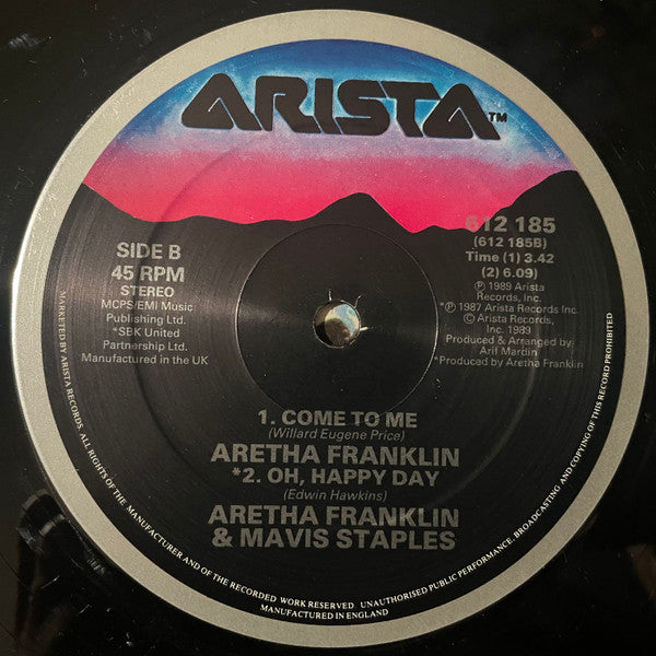 Aretha Franklin & Elton John : Through The Storm (12", EP)