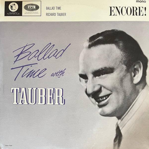 Richard Tauber : Ballad Time With Tauber (LP, Album, Mono)
