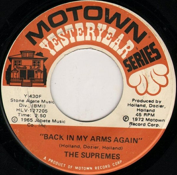 The Supremes : Stop! In The Name Of Love / Back In My Arms Again (7")