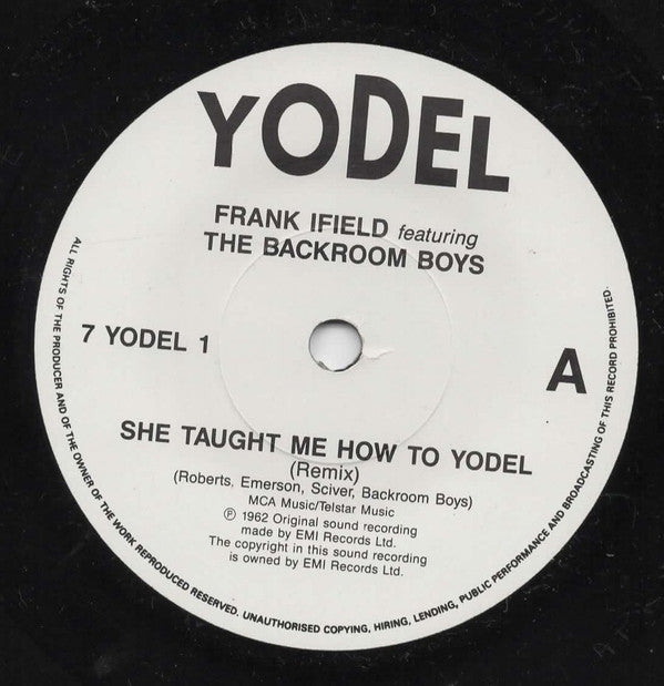 Frank Ifield Featuring The Backroom Boys (3) : The Yodeling Song (Remix) (7", Single, Pap)