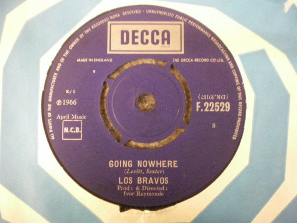 Los Bravos : Going Nowhere / Brand New Baby (7", Single)