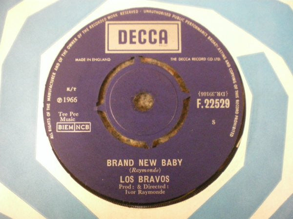 Los Bravos : Going Nowhere / Brand New Baby (7", Single)
