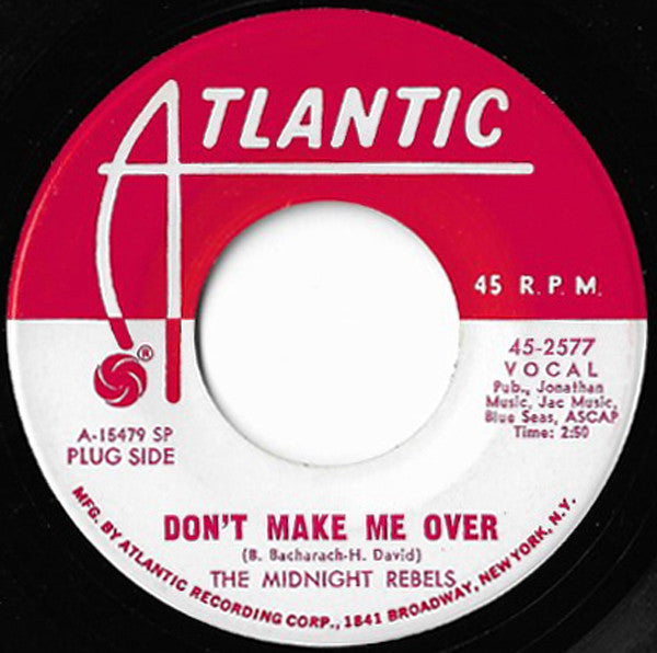 The Midnight Rebels : Don't Make Me Over (7", Single, Promo, SP)