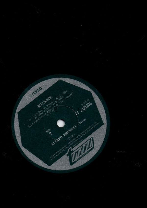 Ludwig van Beethoven, Alfred Brendel : Piano Music Volume 2 (LP, RE)