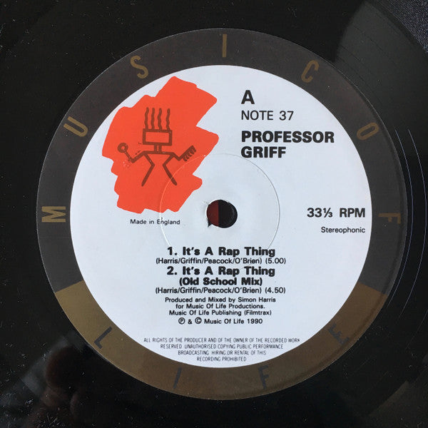 Professor Griff : It's A Rap Thing (12")