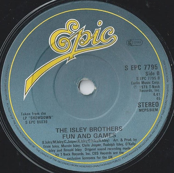 The Isley Brothers : Winner Takes All (7")