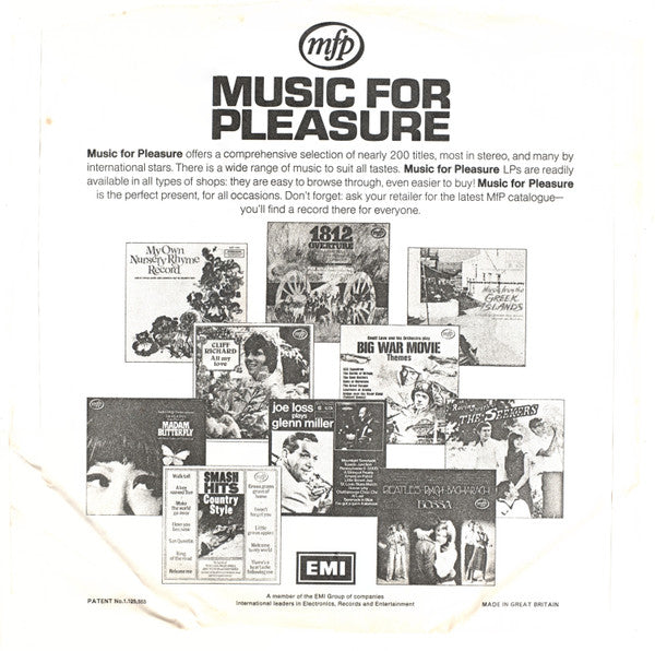 Geoff Love & His Orchestra : Big Musical Movie Themes (LP)