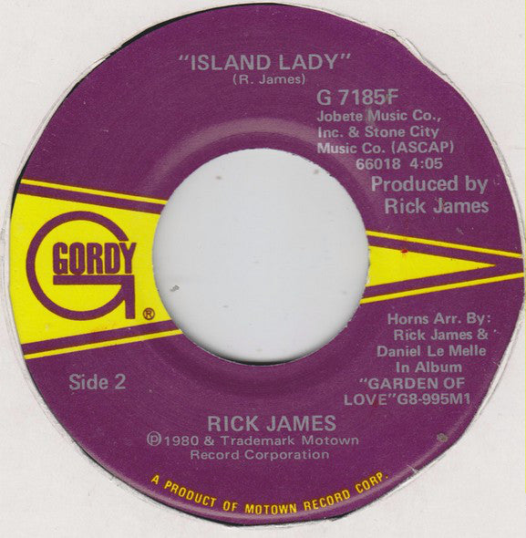 Rick James : Big Time (7", Single)