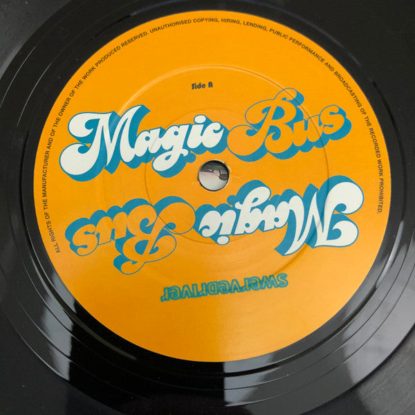 Swervedriver / Happy Campers : Magic Bus (7", Single, Ltd, Num)