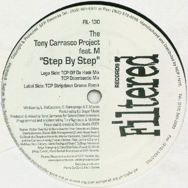 Tony Carrasco Feat. M. : Step By Step (12")