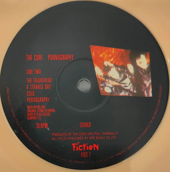 The Cure : Pornography (LP, Album, Ltd, RE, Unofficial, Pea)