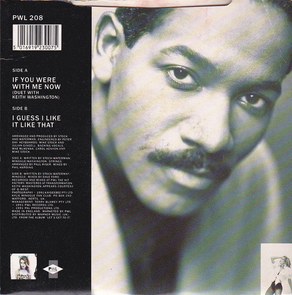 Kylie Minogue & Keith Washington : If You Were With Me Now (7", Single)