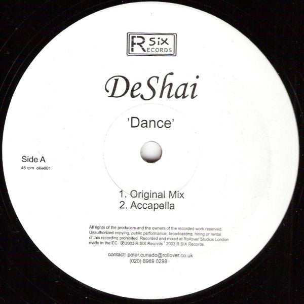 DeShai : Dance (12", S/Sided)