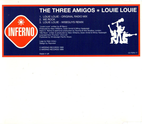 The Three Amigos : Louie Louie (CD, Single)